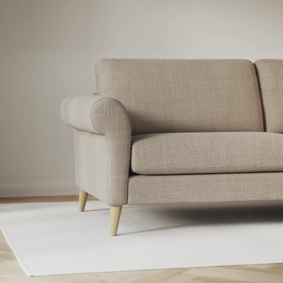 Bridge - Hörnsoffa, 3+3-sits - Beige