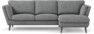 Madison Lux - 2-sits soffa med schäslong höger - Vit