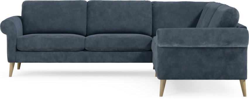 Bridge - Hörnsoffa, 2+2-sits - Blå