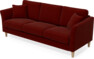 Eden - 3-sits soffa - Röd