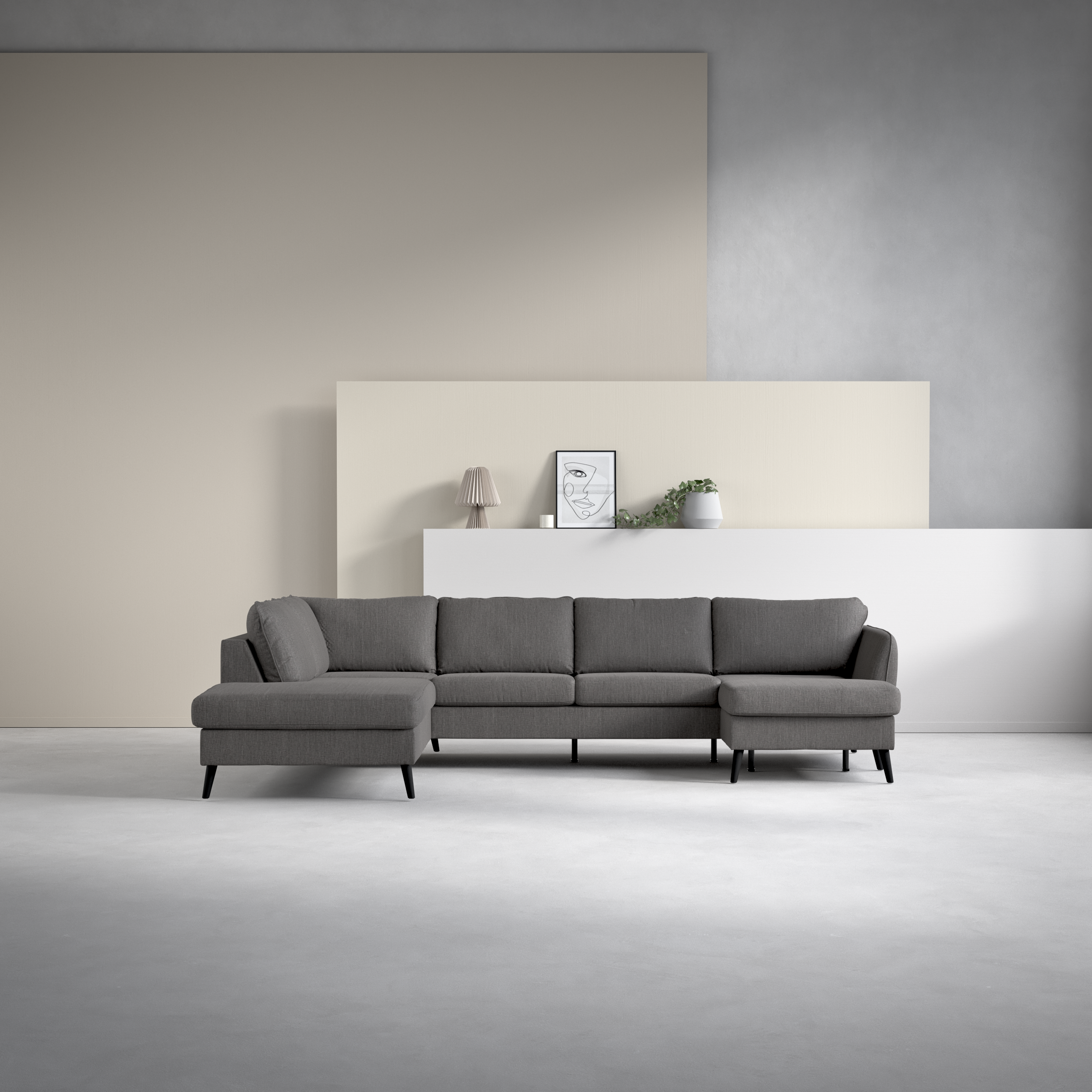 County - 3-sits soffa med divan vänster och schäslong höger - inspiration