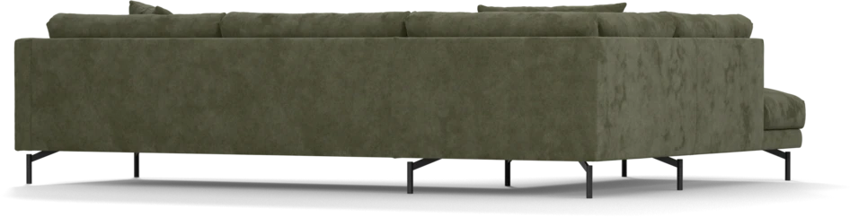 Harper - 3-sits soffa med divan vänster - Grön