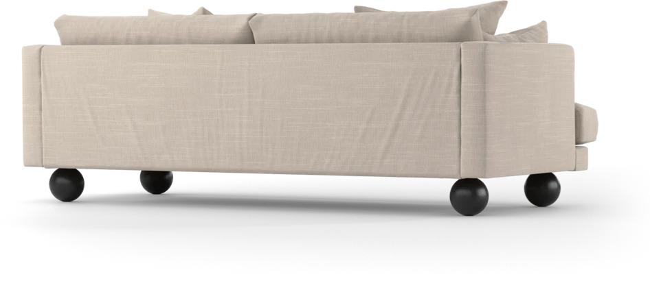 Harper - 3-sits soffa, hel dyna - Beige