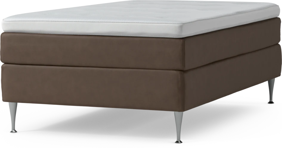 Delux Sense - Kontinentalsäng, enkelsäng 120 cm med bäddmadrass och sängben