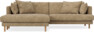 Harper - 4-sits med schäslong XL vänster - Brun