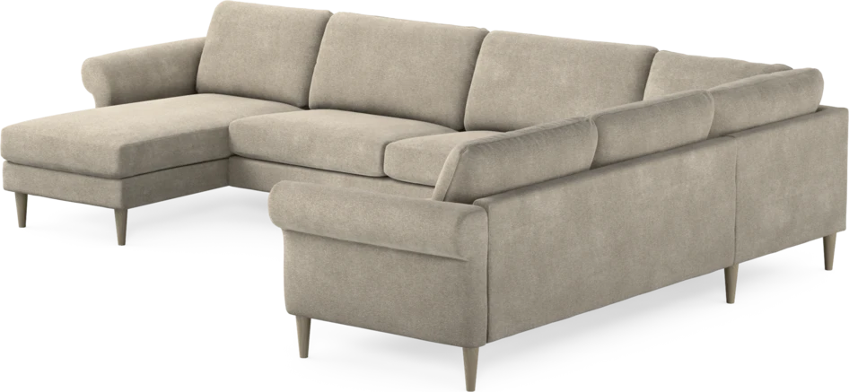 Bridge - Hörnsoffa, 3+2-sits med schäslong vänster - Beige