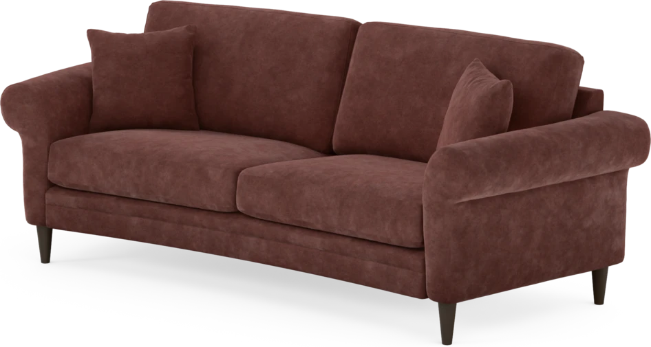 Eden - 2,5-sits soffa svängd - Röd