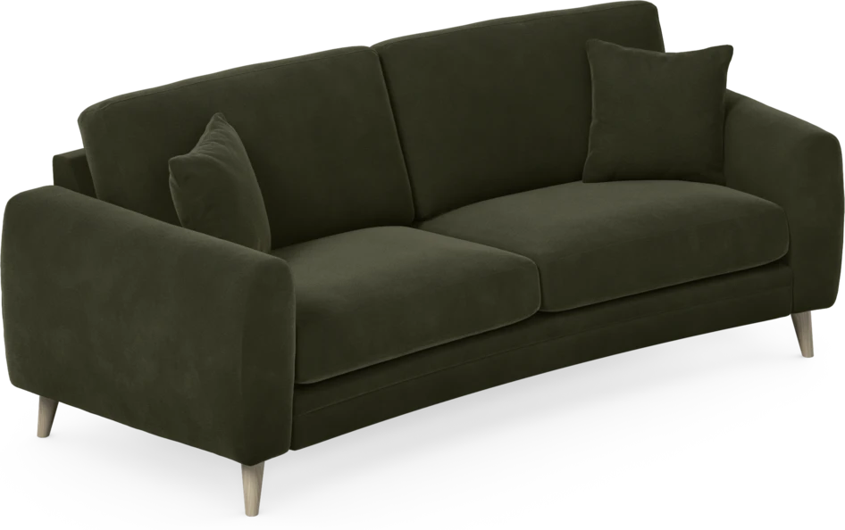Eden - 2,5-sits soffa svängd - Grön