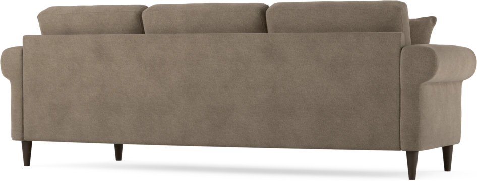 Eden - 3-sits soffa svängd - Brun