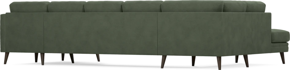 Eden - 3-sits soffa med divan vänster och schäslong höger - Grön