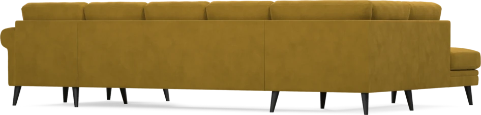 Eden - 3-sits soffa med divan vänster och schäslong höger - Gul