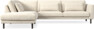 Willow - 3-sits soffa med divan vänster, fast klädsel - Beige