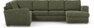 Friday - Hörnsoffa, 2+3-sits med schäslong höger - Grön