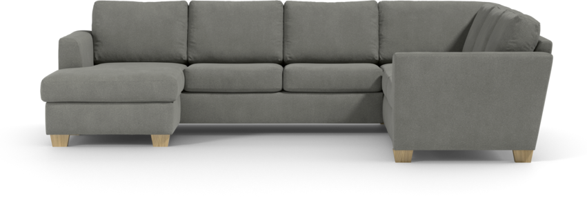 Friday - Hörnsoffa, 3+2-sits med schäslong vänster - Grå