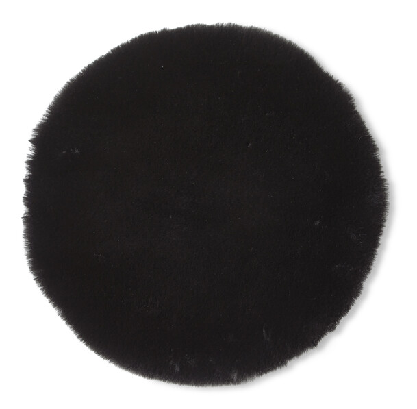 Meja - Stolsdyna, Ø 34 cm - Svart