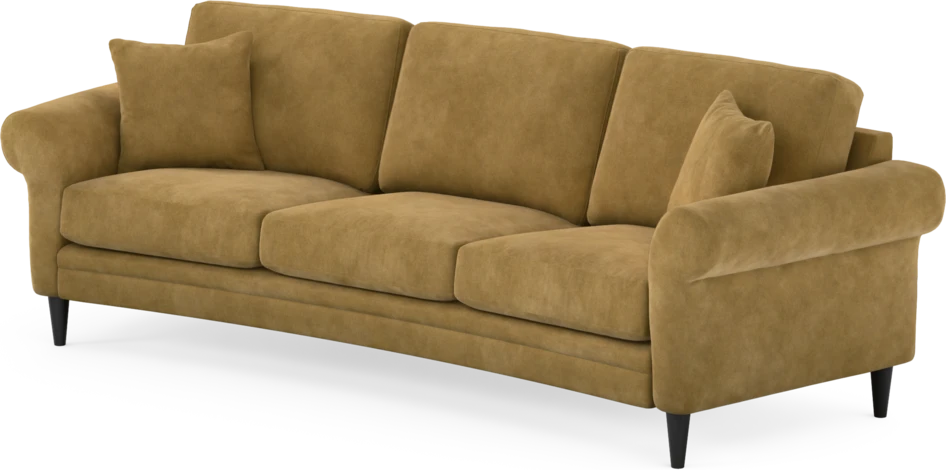 Eden - 3-sits soffa svängd - Gul