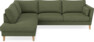 Winston - 3-sits soffa med divan vänster - Grön