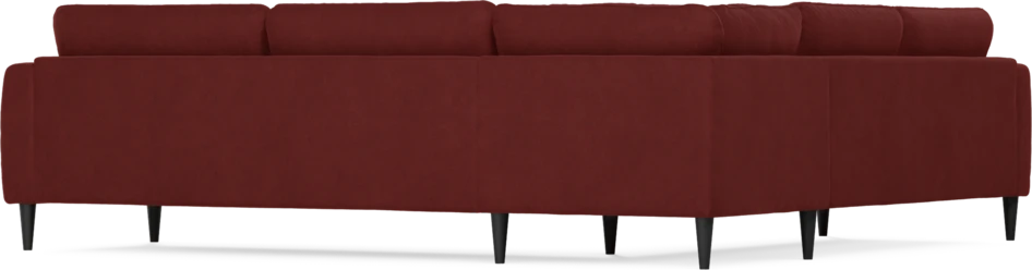 Bridge - Hörnsoffa, 2+3-sits - Röd