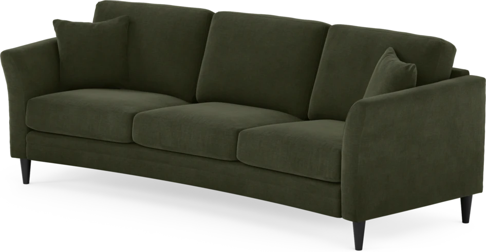 Eden - 3-sits soffa svängd - Grön