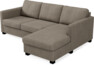 Nevada - 3-sits soffa med flyttbar schäslong - Brun