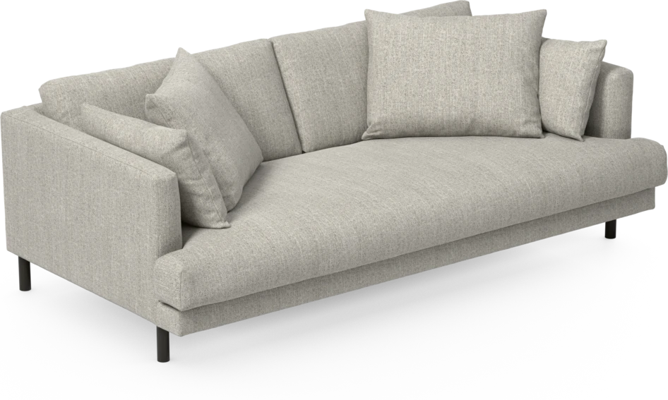 Harper - 3-sits soffa, hel dyna - Vit