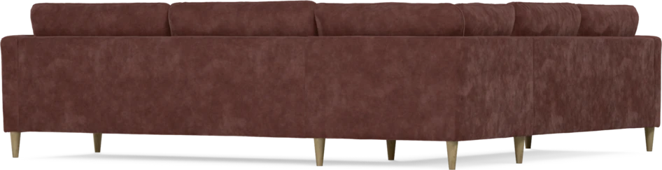 Bridge - Hörnsoffa, 2+3-sits - Röd
