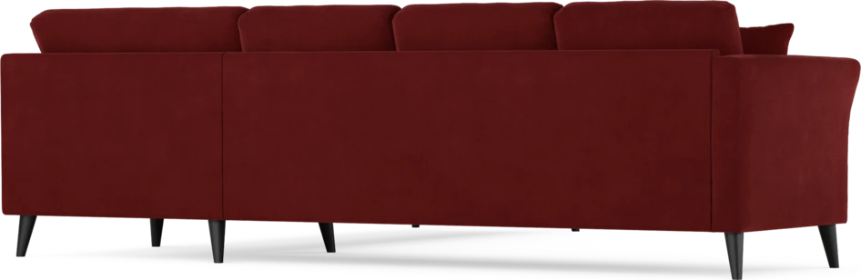 Eden - Hörnsoffa, 3+3-sits - Röd