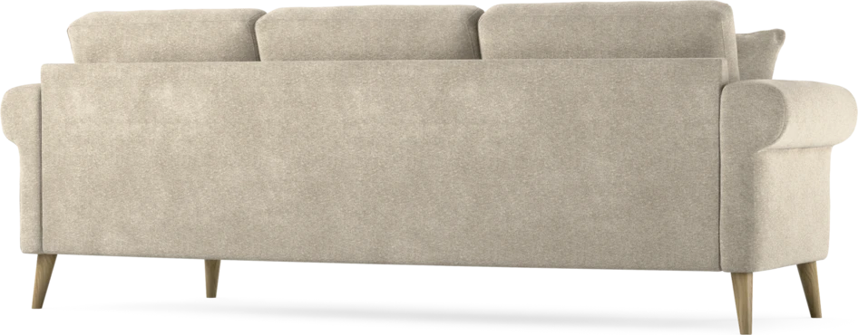 Eden - 3-sits soffa svängd - Beige
