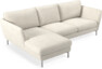 Madison Lux - 2-sits soffa med schäslong vänster - Vit
