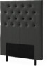Delux Pikerad XL - Sänggavel, 90-210 cm - Grå