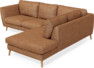 Madison - 2-sits soffa med divan höger - Orange
