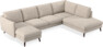 Madison Lux - 2-sits soffa med schäslong vänster och divan höger - Vit
