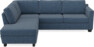 Friday - 2,5-sits soffa med divan vänster - Blå