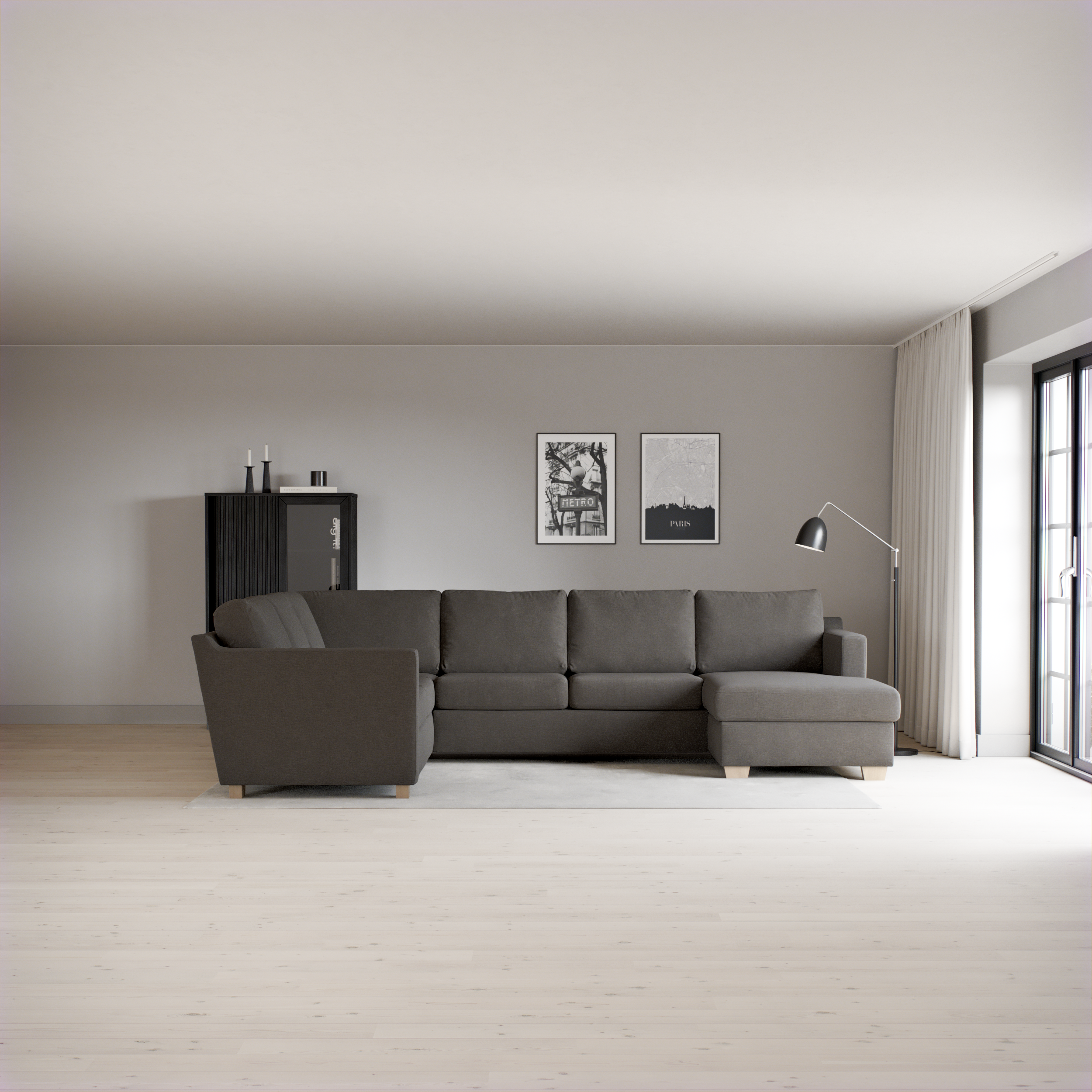 Friday - Hörnsoffa, 2+3-sits med schäslong höger - inspiration
