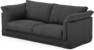 Cherrie - 2,5-sits soffa med kappa - Svart