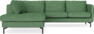 Madison - 2-sits soffa med divan vänster - Grön