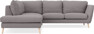 Madison - 2-sits soffa med divan vänster - Grå