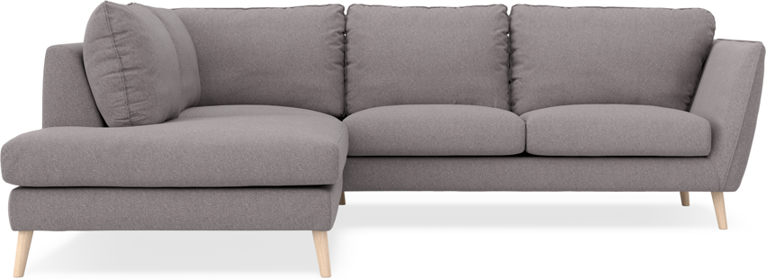 Madison - 2-sits soffa med divan vänster - Grå