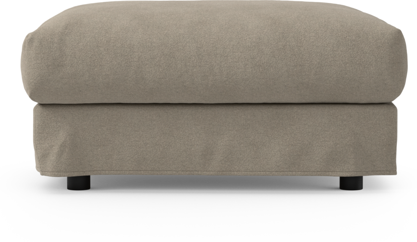 Cherrie - Fotpall 100 med kappa - Beige