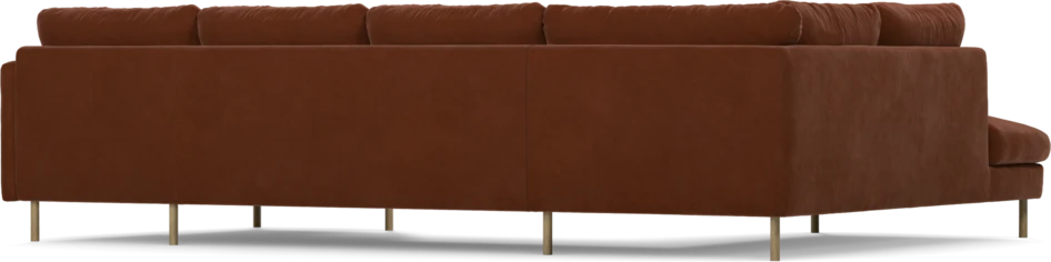 Madison - 2-sits soffa med divan vänster och schäslong höger - Orange
