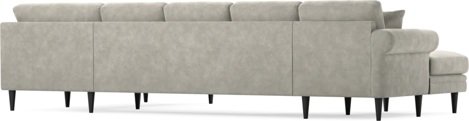 Eden - 3-sits soffa med schäslong vänster och divan höger - Grå
