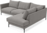 Impression Delux - 3-sits soffa med divan höger - Grå