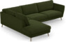 Madison - 3-sits soffa med divan vänster - Grön
