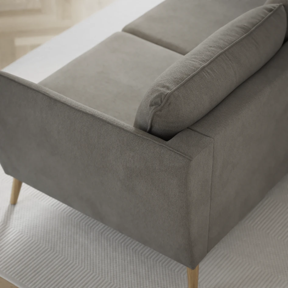 County - 2,5-sits soffa med divan höger - Grå