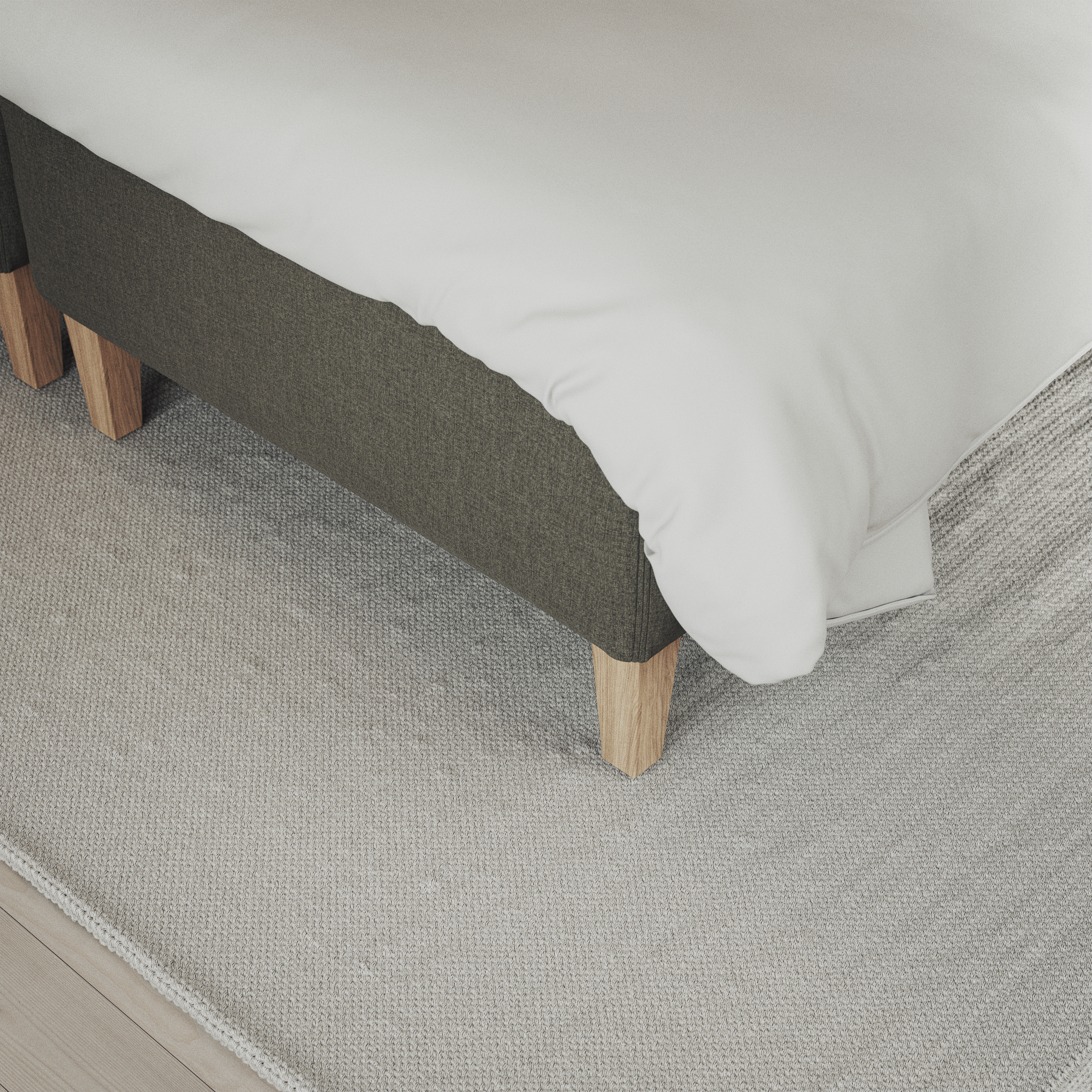 Delux Exclusive - Kontinentalsäng, enkelsäng 120 cm med bäddmadrass och sängben - inspiration