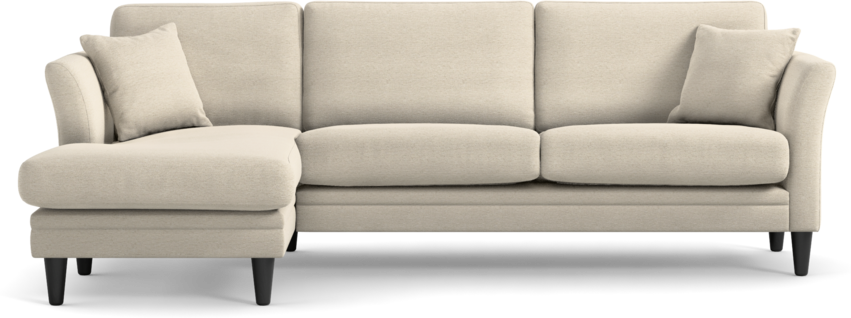 Eden - 2,5-sits soffa med schäslong - Beige