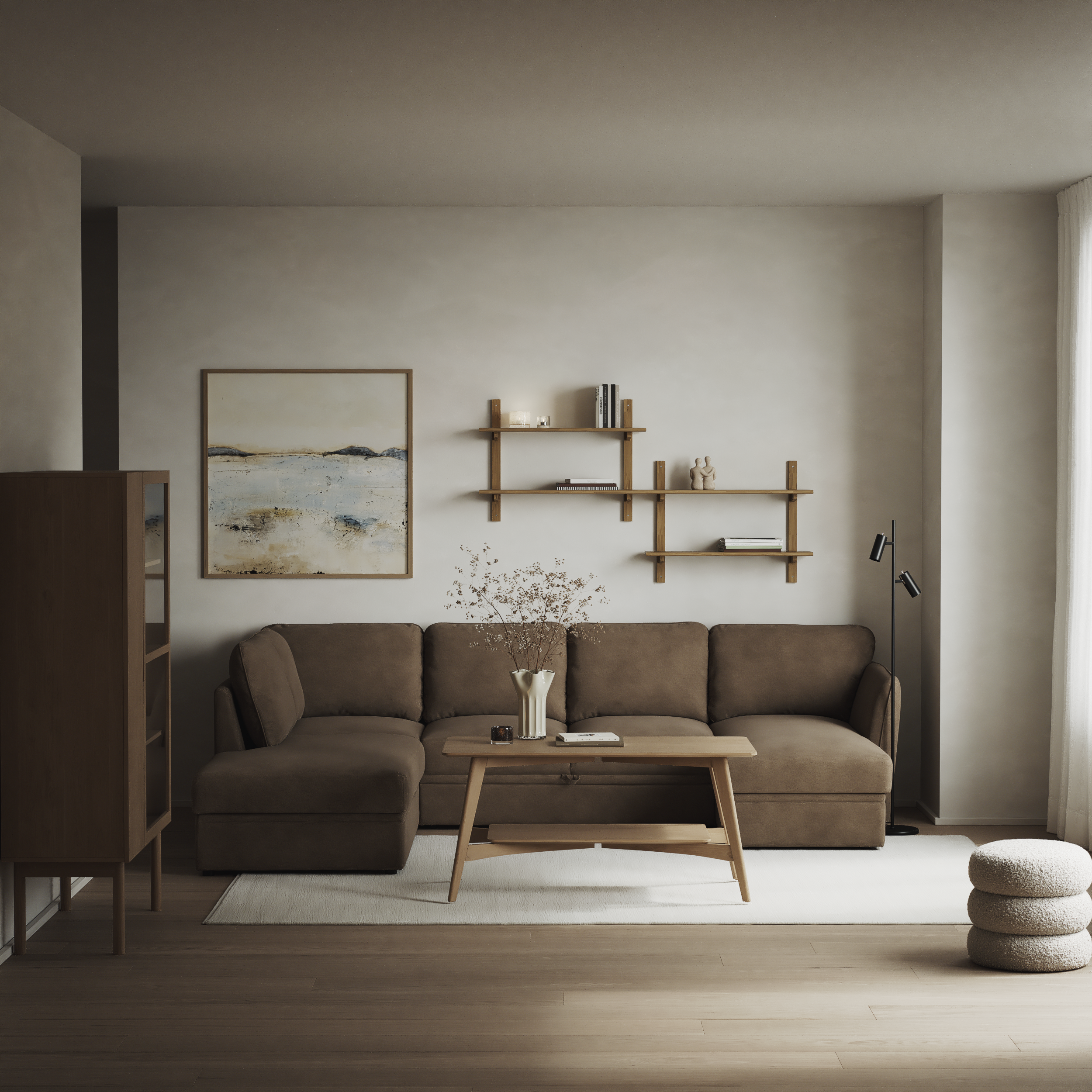 Öland - Bäddsoffa med divan vänster och schäslong höger - inspiration