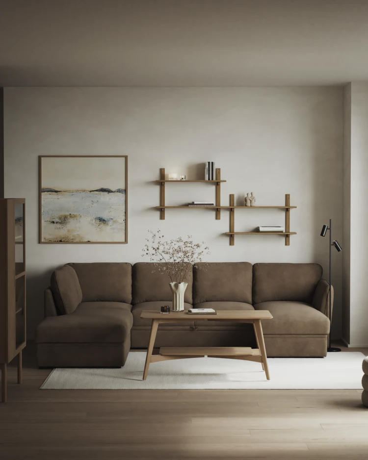 Öland - Bäddsoffa med divan vänster och schäslong höger - inspiration