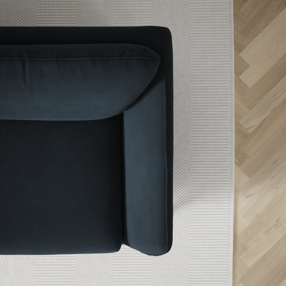 Madison - 2-sits soffa med divan vänster och schäslong höger - Blå