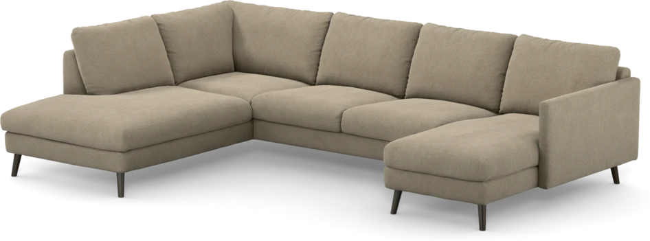 Madison - 2-sits soffa med divan vänster och schäslong höger - Beige